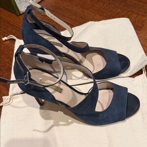 Louise et Cie Dark Blue Strappy Heels